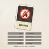 No Fire Sign | No Fire Wood Sign | No Fire Area Sign | Warning Fire Sign Decor Hand Made Wood Sign