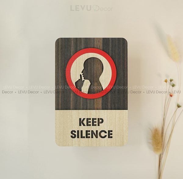 Keep Silence Sign| Keep Silence Wood Sign| Keep Silence Area Sign| Keep Silence Sign Decor Hand Made Wood Sign