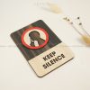 Keep Silence Sign| Keep Silence Wood Sign| Keep Silence Area Sign| Keep Silence Sign Decor Hand Made Wood Sign