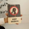 Keep Silence Sign| Keep Silence Wood Sign| Keep Silence Area Sign| Keep Silence Sign Decor Hand Made Wood Sign