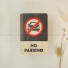 No Parking Sign | Modern Wood Sign | No Parking Area Sign | Warning Parking Sign Decor