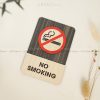 No Smoking Sign | Modern Wood Sign | No Smoking Area Sign | Warning Smoking Sign Decor