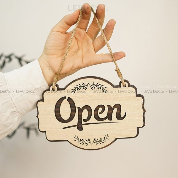 Open/Close Sign | Open/Close Wood Sign | Open/Close Area Sign | Open/Close Sign Decor Hand Made Wood Sign