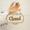 Open/Close Sign | Open/Close Wood Sign | Open/Close Area Sign | Open/Close Sign Decor Hand Made Wood Sign