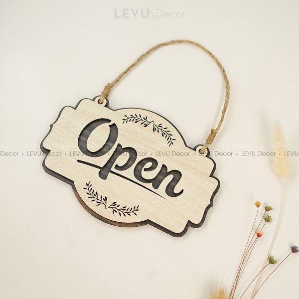 Open/Close Sign | Open/Close Wood Sign | Open/Close Area Sign | Open/Close Sign Decor Hand Made Wood Sign