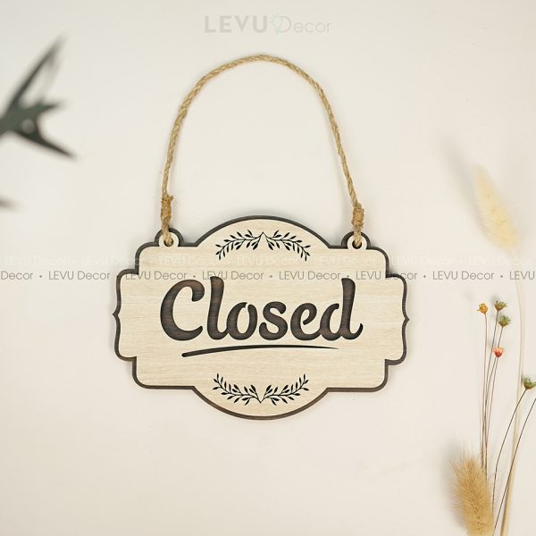 Open/Close Sign | Open/Close Wood Sign | Open/Close Area Sign | Open/Close Sign Decor Hand Made Wood Sign