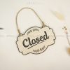 Open/Close Sign | Open/Close Wood Sign | Open/Close Area Sign | Open/Close Sign Decor Hand Made Wood Sign