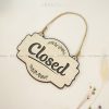 Open/Close Sign | Open/Close Wood Sign | Open/Close Area Sign | Open/Close Sign Decor Hand Made Wood Sign