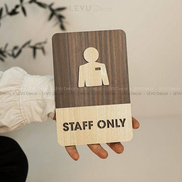 Staff Only Sign | Staff Only Wood Sign | Staff Only Area Sign | Staff Only Sign Decor Hand Made Wood Sign